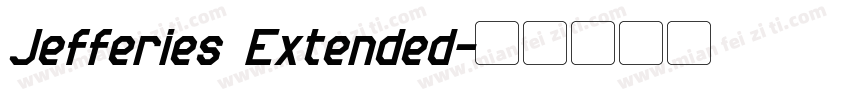 Jefferies Extended字体转换